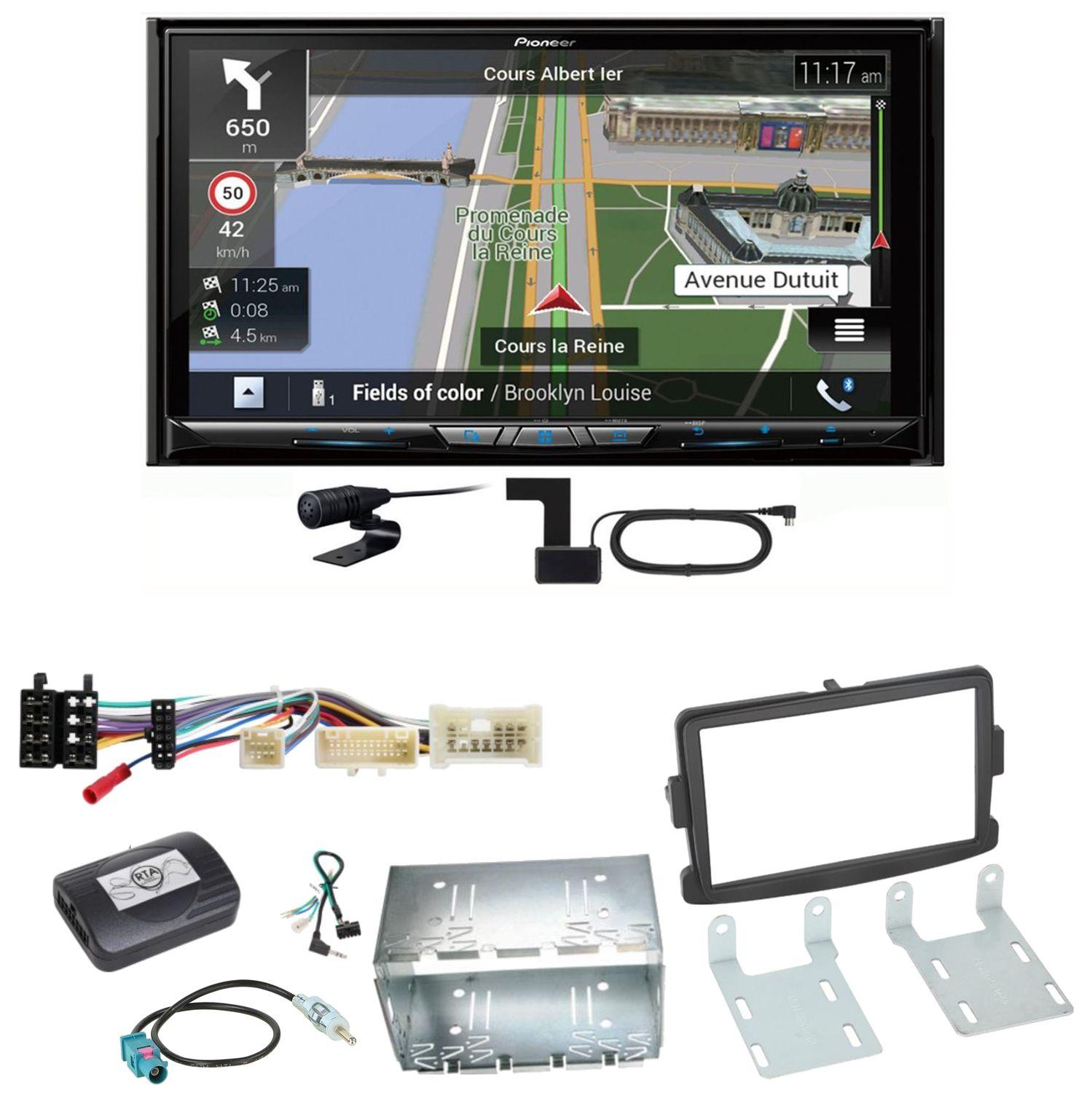 Pioneer AVIC-Z930DAB USB DAB+ MP3 Navigation CD Einbauset für Renault Trafic 3