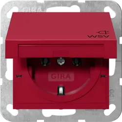 Gira SCHUKO-Steckdose KD WSV System 55 Rot 4454108