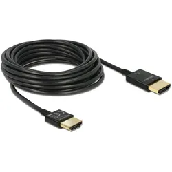 Delock HDMI – HDMI (4.50 m), Videokabel, Schwarz