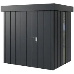 Hörmann Metall-Gerätehaus "Juno" mit Flachdach, JFD4 - Modern, 214 x 166 cm (B x T),anthrazit,