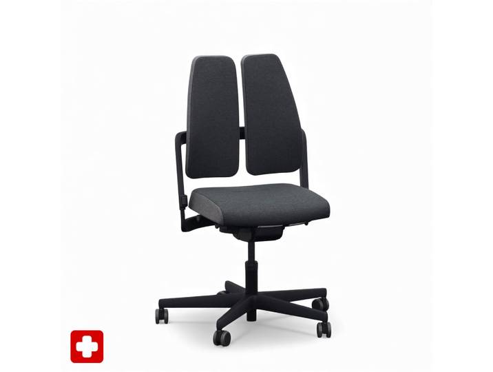 Bürostuhl SitagXilium DuoBack swissmade ohne Armlehnen, Anthrazit, Neu, Ergonomischer Stuhl - ideal für flexibles Arbeiten