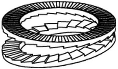 Keilsicherungsscheiben geklebt A 4 31,4 x 47,0 x 6,6 S ; HEICO Befestigungstechnik (220305031470111)