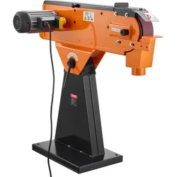 VEVOR Bandschleifer 7,62x200,7 cm, 2100 W, 900 U/min, Industriequalität, mit 0° - 45° einstellbarem Winkel & Staubabsauganschluss für die professionelle Holz- & Metallbearbeitung