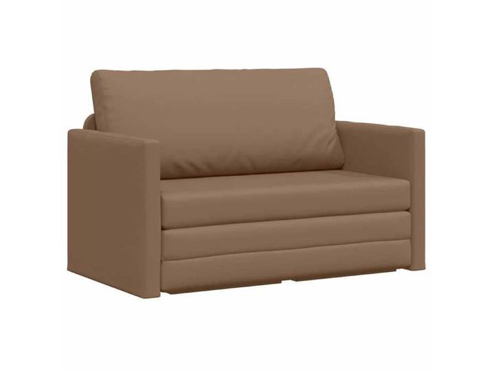 Sofa-lit 110cm VIDAXL Canapé-lit moderne au sol Cappuccino Simili cuir S1523
