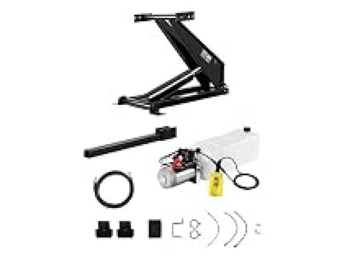 VEVOR Système de Levage Hydraulique de Camion-benne Capacité 8 T, Kit de Mini Centrale Hydraulique pour Remorque Basculante avec Pompe Hydraulique 12 V, pour Camion à Benne Basculante, Transport