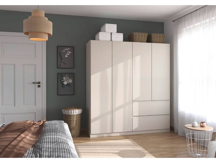 Armoire à portes battantes Costa 181cm Beige/Cachemire Basic