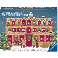 Ravensburger Puzzle Adventskalender 24x56 Teile - Christmas at Home (24 Türchen)