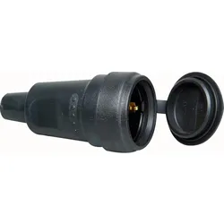 Kopp 181416067 Schutzkontakt-Gummikupplung, großes Modell, Schutzartkappe, Knickschutz, bruchfest, schlagfest, für Kabelquerschnitt bis 3x2,5mm2  - 5 Stück