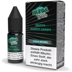Minty Sweet Candy 10ml 20mg NicSalt Liquid by Mega Salts