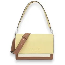 TOUS für Damen. 2002358205 Umhängetasche M Audree Saffiano gelb (OSFA), Lässig, Stoff