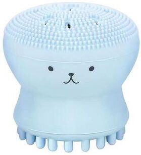 Useful Little Things Manual Silicone Facial Cleansing Brush And Exfoliator Pore Cleaner blue
