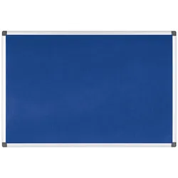 Bi-Office Maya blaue Filz Pinnwand mit Aluminiumrahmen 200 x 120 cm