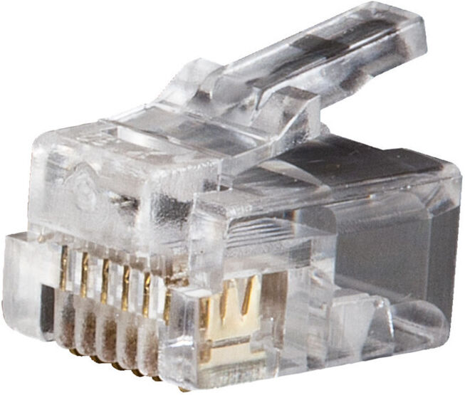 Klein Tools Connecteurs modulaires RJ12 6P6C, 25 pièces (VDV826600)
