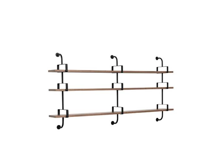 GUBI Demon Wandregal 3 plan Walnut, 215cm