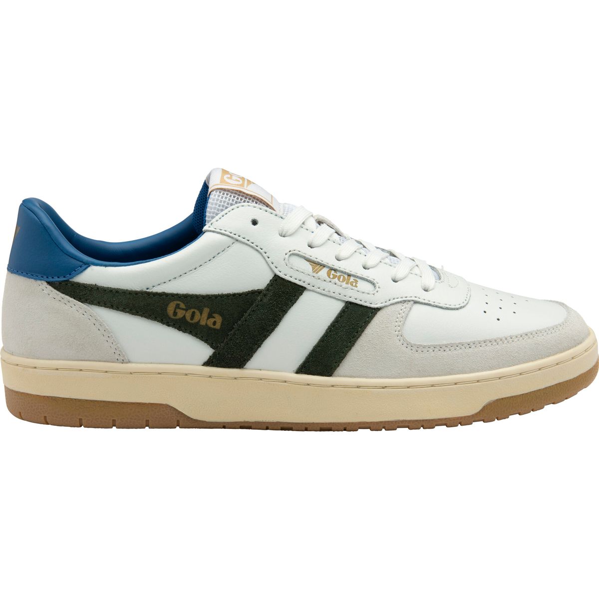 Gola Hawk Sneaker Men white/dark khaki/sapphire (LN) 8 CMB336-LN-8-whitedarkkhakisapphire