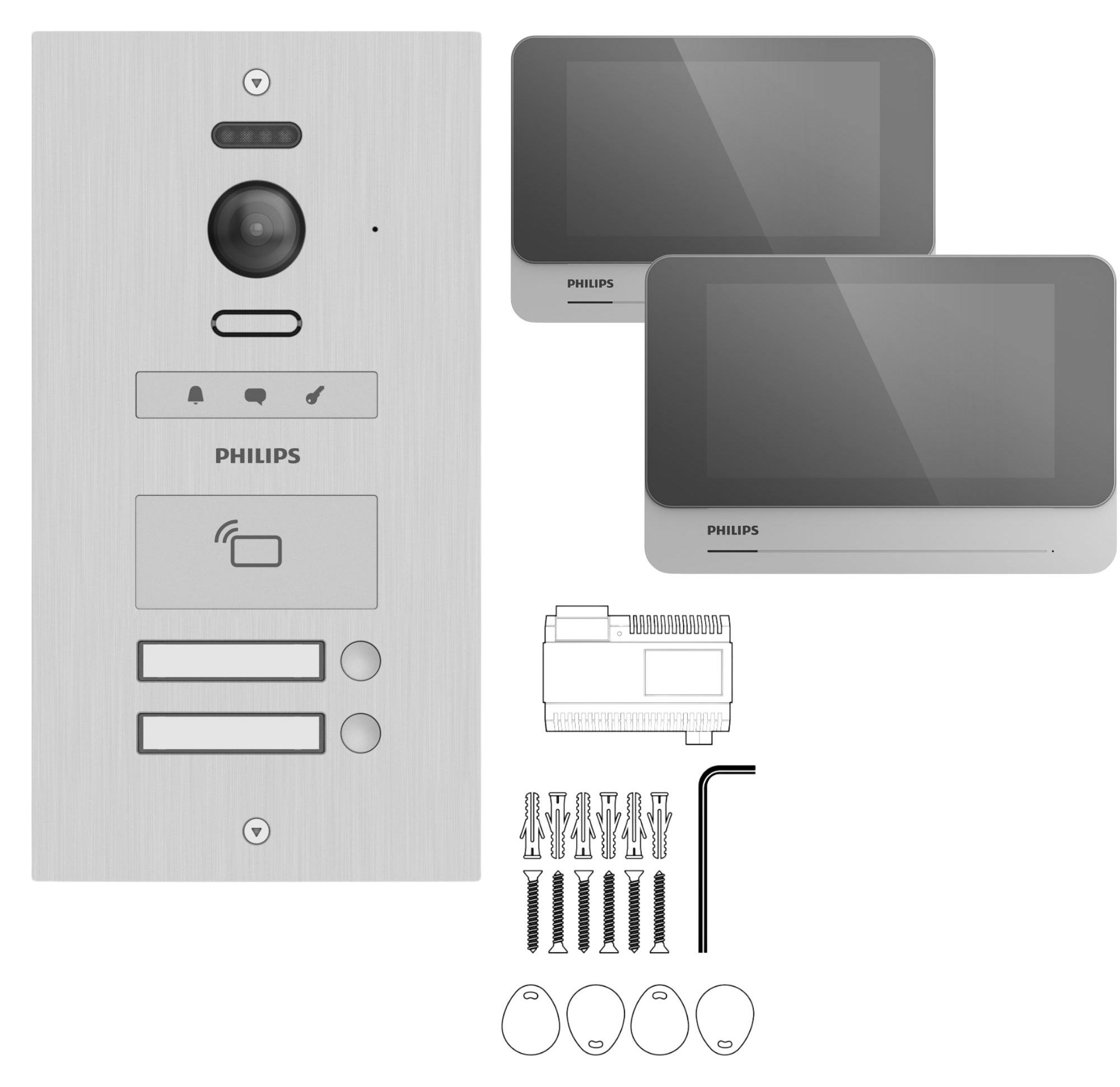 Gruppen-Videotelefon für 2 Wohnungen - Philips WelcomeHive Pro 2