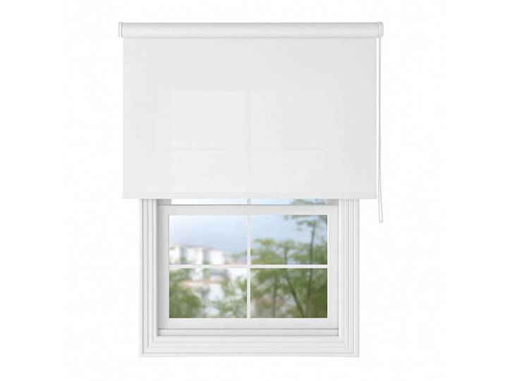 Deco-Raum Rollo blickdicht, Weiß, 70x150 cm, Heimtextilien, Vorhänge, Rollos