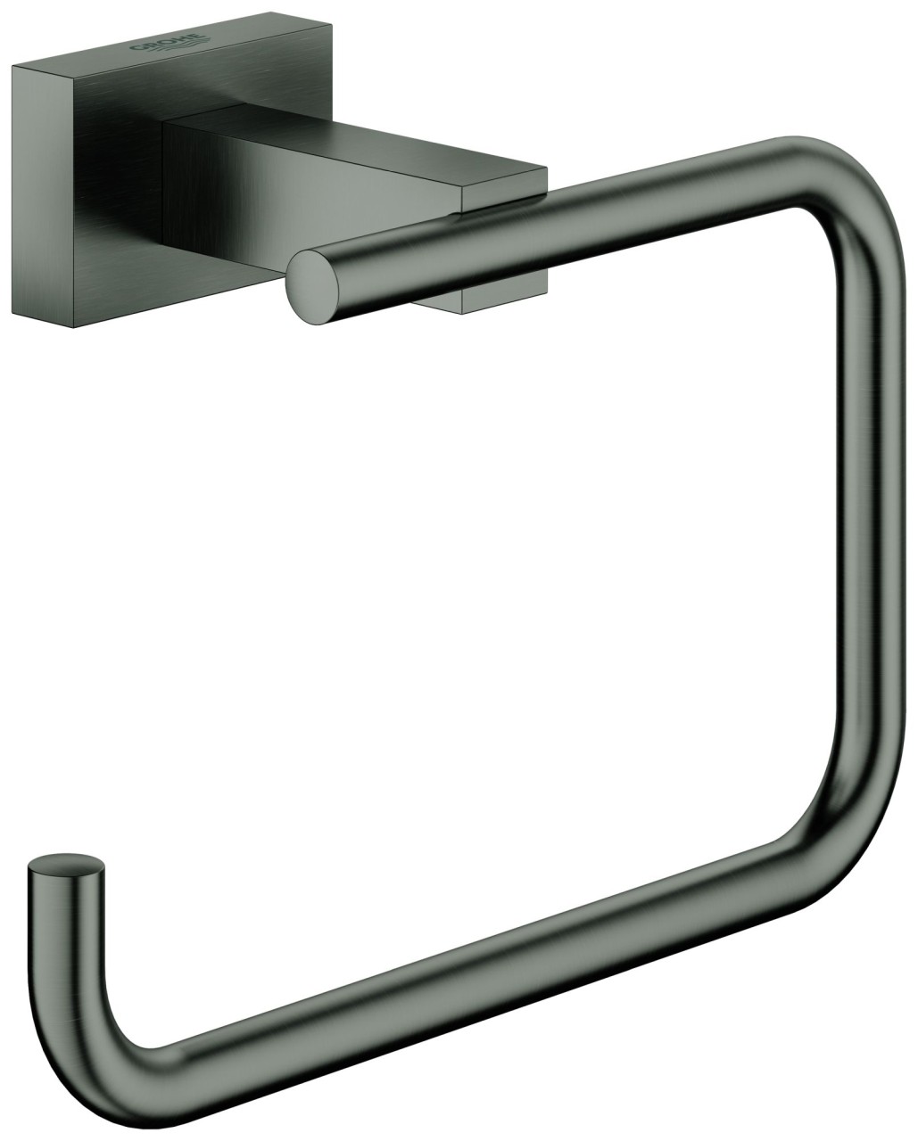 GROHE WC-Papierhalter Essentials Cube 40507_1 ohne Deckel hard graphite geb., 40507AL1 40507AL1