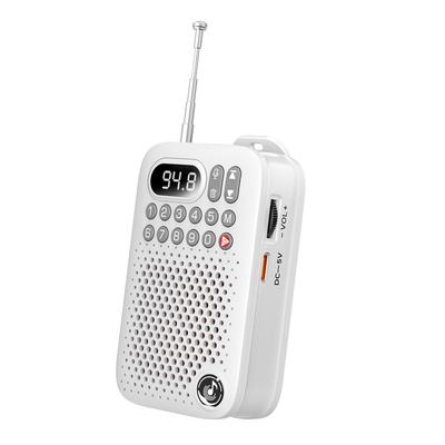 Portable Clip On Mini Radio With Wireless Streaming, FM Tuner, Voice Recorder & SD Slot Portable Clip On Mini Radio With Wireless Streaming, FM Tuner, Voice Recorder & SD Slot