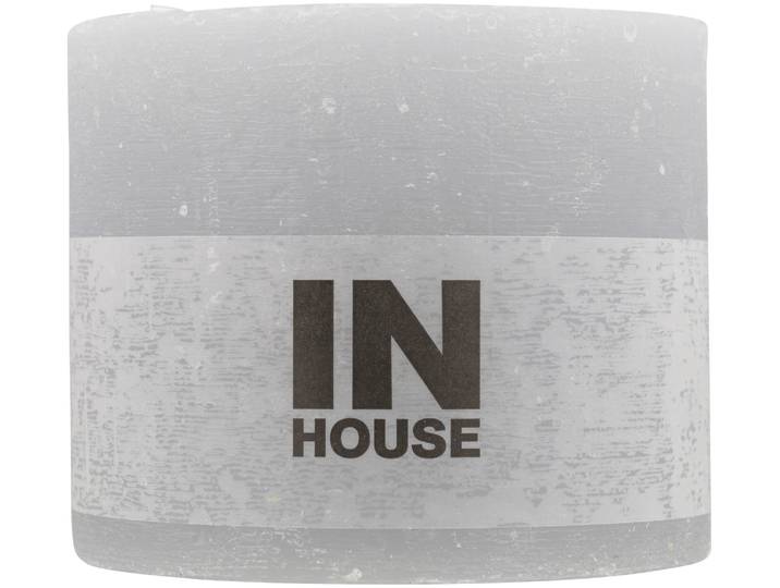 Inhouse Zylinderkerze 120x100 Hellgrau