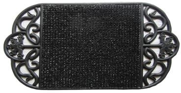Imports Decor Oval Black Turf Outdoor Mat