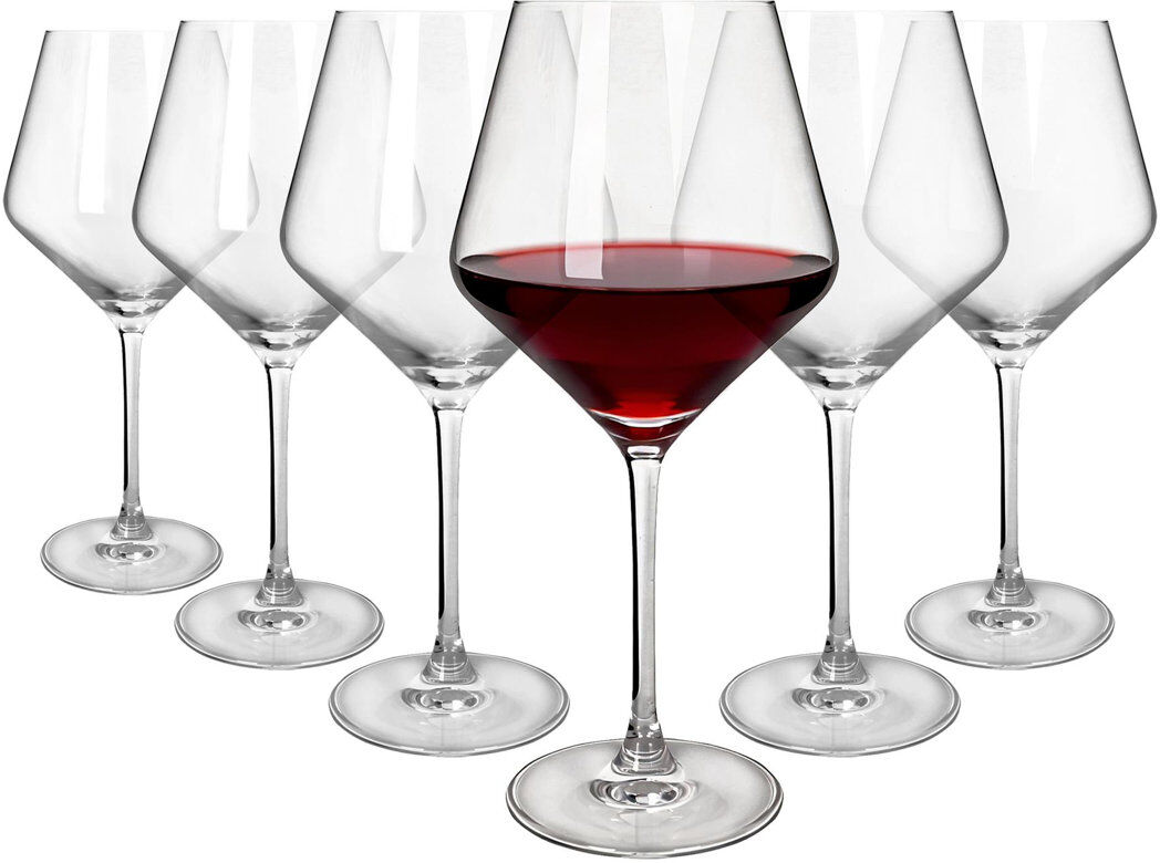Argon Tableware Soho Crystal Red Wine Glasses Clear Set of 24