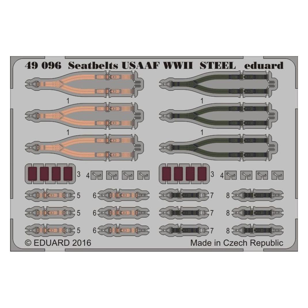 Eduard Seatbelts USAAF WWII STEEL (49096)