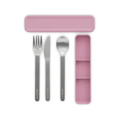 Brabantia Make & Take bestekset To Go 3-delig Lilac Pink