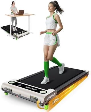 Smart Shopping Spot Walking Pad Incline Under Desk Treadmill Portable Folding Fitness Machine white
