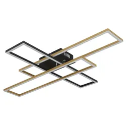 Globo Lighting Deckenleuchte   , schwarz , Maße (cm): B: 60 H: 9,5