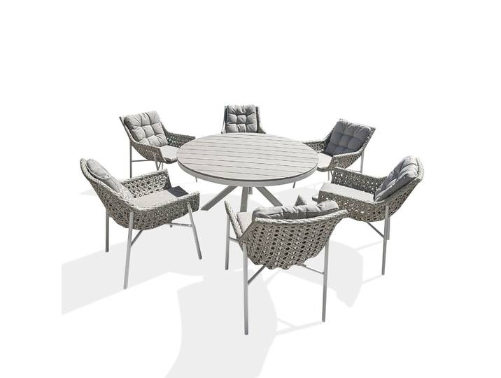 Elba - Ensemble Repas De Jardin (6 Places) - Dcb Garden