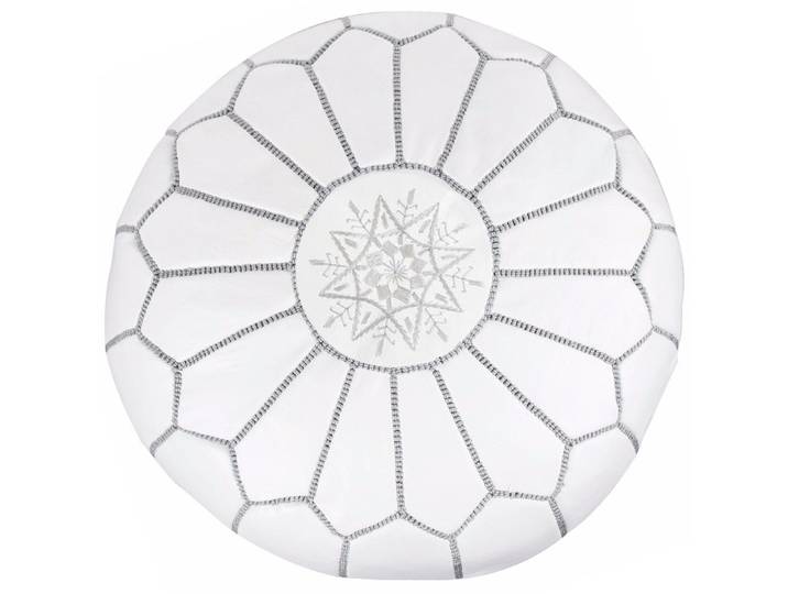 ALMADIH Pouf Leder Pouf Marokkanischer Echtleder Handarbeit Sitzsack