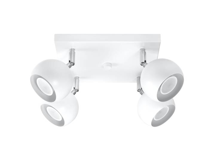 Deckenleuchte OCULARE 4 weiß 4xGU10 10W Stahl 16x25x25cm Sollux Lighting
