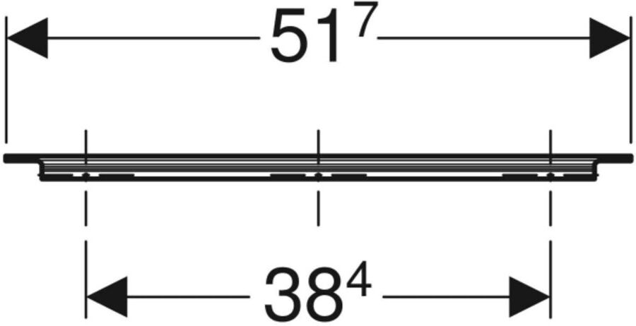 Geberit Griff iCon 51,7cm, hochglanz verchromt (502358001)
