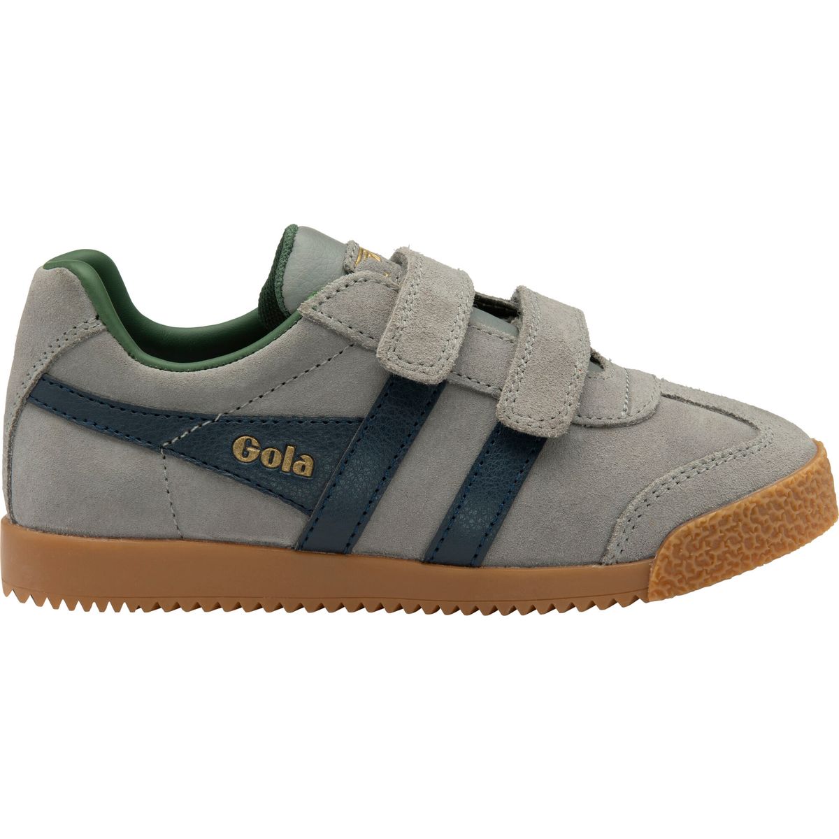 Gola Harrier Strap Sneaker Kids cement/navy/evergreen (LE) 2 CKA192-LE-2-cementnavyevergreen