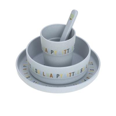 Dish Set PP/Cellulose Happy Fruits Lemon