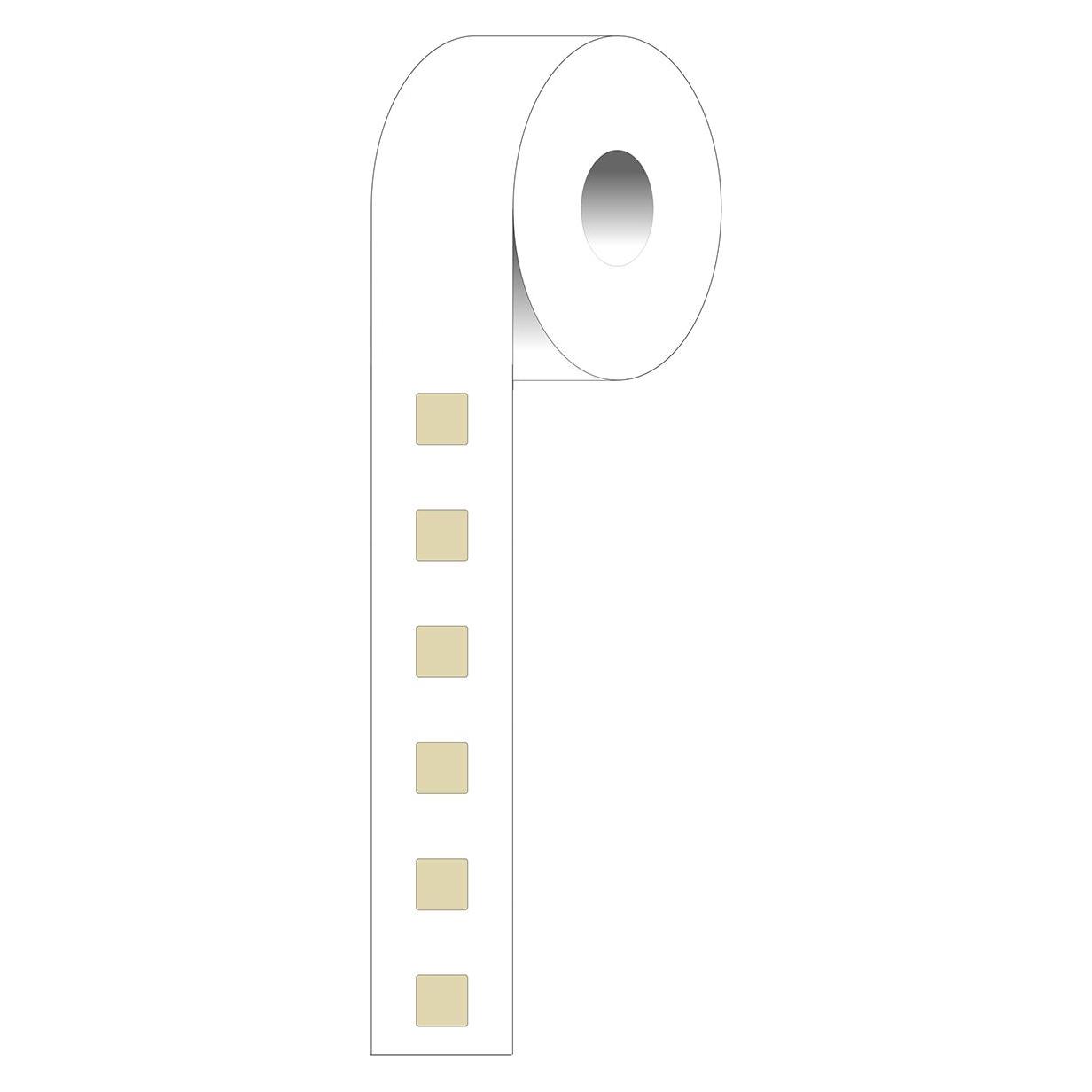 Brady DPL-1-652-2.5, Polyimid, matt, Beige, 6,35 x 6,35mm, permanent (2500 E.) (DPL-1-652-2.5)