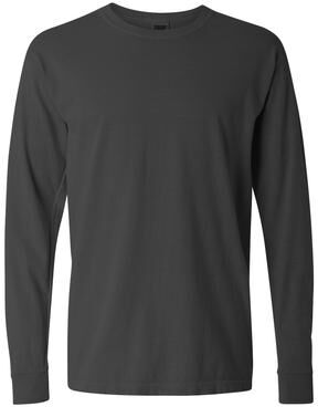 Comfort Colors C6014 Men's Adult Long Sleeve Top in Pepper size 3XL   Cotton 6014, CC6014
