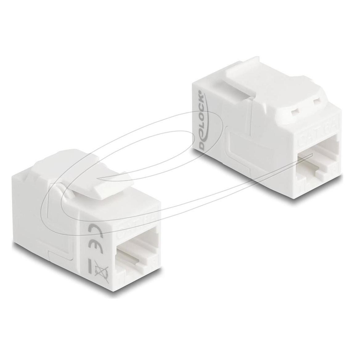 Delock Keystone Modul Kupplung RJ45 Buchse zu RJ45 Buchse UT (Keystone Modul) (90719)