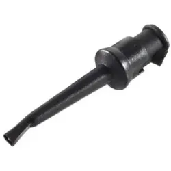 Prüfspitzen, kurz, mit Haken, schwarz