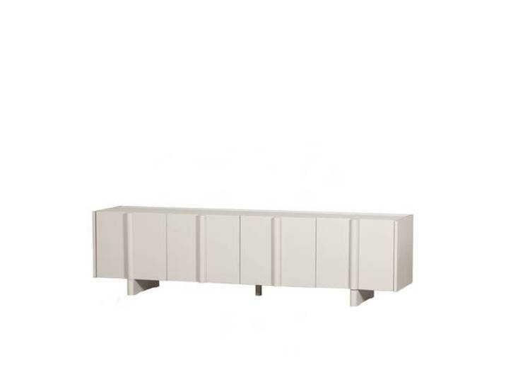 WOOOD Basu Tv-Meubel - Grenen - Bordeauxrood - 53x200x46