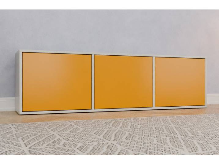 Büro Sideboard nach Maß - RAL 1004 Goldgelb - 50x175x38cm - Individuell konfigurieren