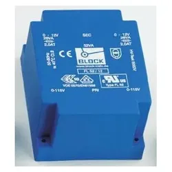 Block Transformator FL PCB 42VA 2x12V, Transformator