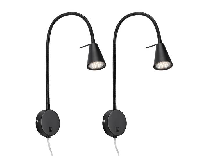 BRILONER LEUCHTEN Bettleuchte TUSA 2480025 , schwarz, Leuchten, Bettleuchte