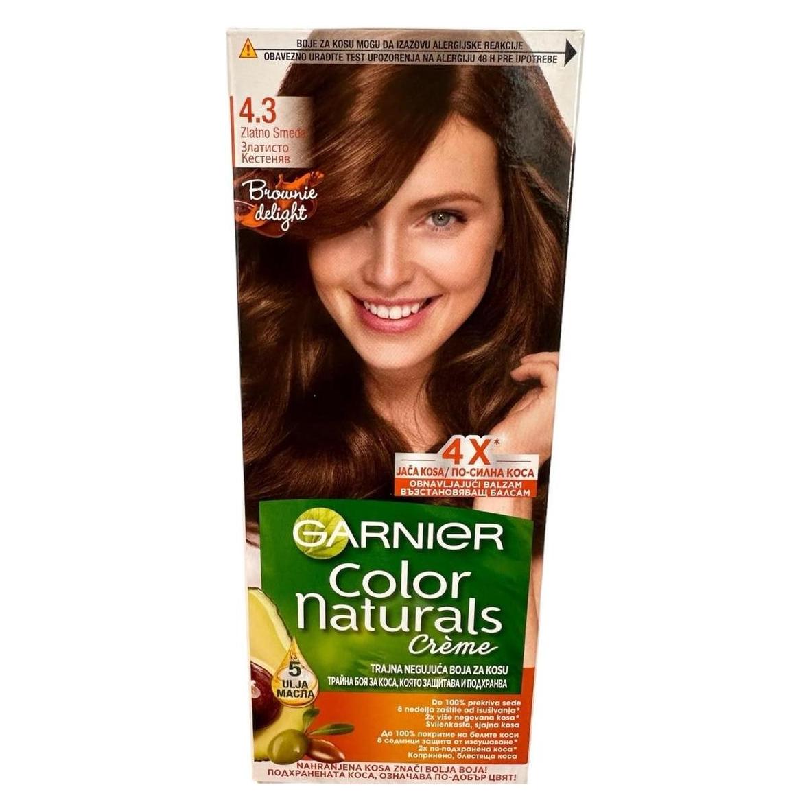 Garnier Color Naturals Hair Dye 4.3 Golden Brown (4.3 Goldbraun) (0305407)
