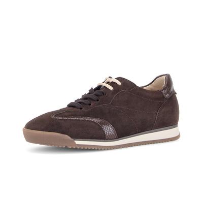 Sneaker GABOR "Sneaker low", Damen, Gr. 37,5, braun, Schuhe Sneaker