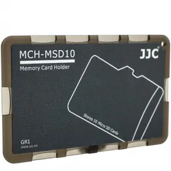 JJC Mini-Speicherkartenetui im Kreditkartenformat - für bis zu 10 Karten vom Typ microSD, microSDHC oder microSDXC