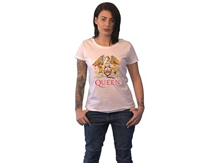 T-Shirt # Xl White Femmina # Classic Crest
