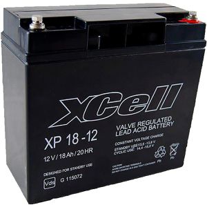 XCell AGM-Batterie XP18-12, 12 V, 18 Ah, M5 Anschluss, mit VdS-Zulassung