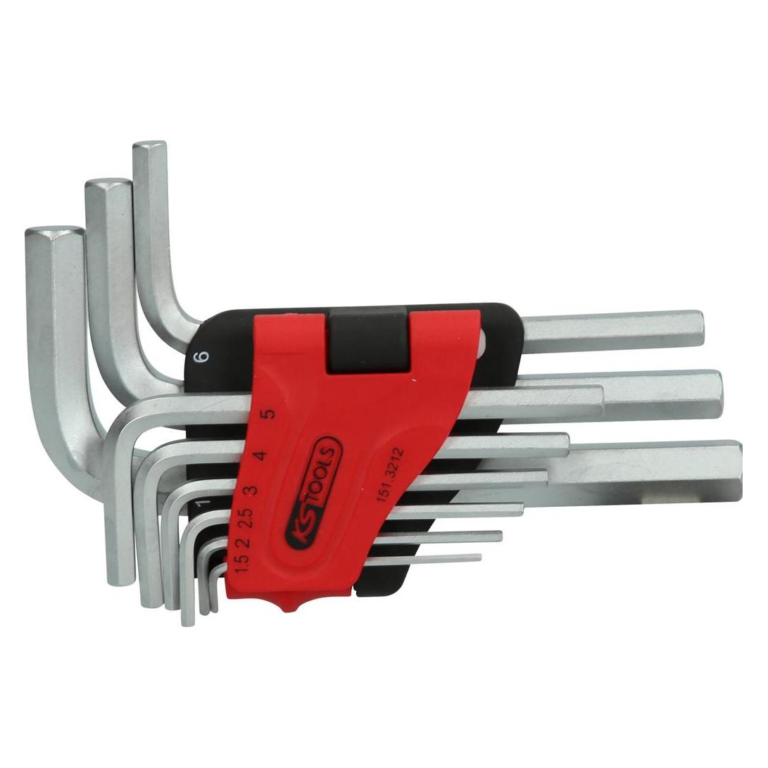 KS Tools Winkelstiftschlüssel-Satz im Klapphalter (151.3212)